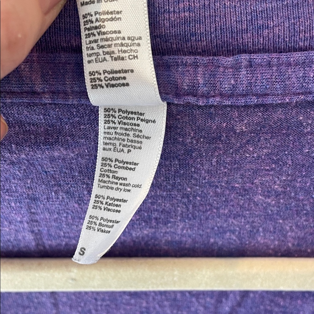 American Apparel Purple V-Neck Tee - Picture 3 of 4